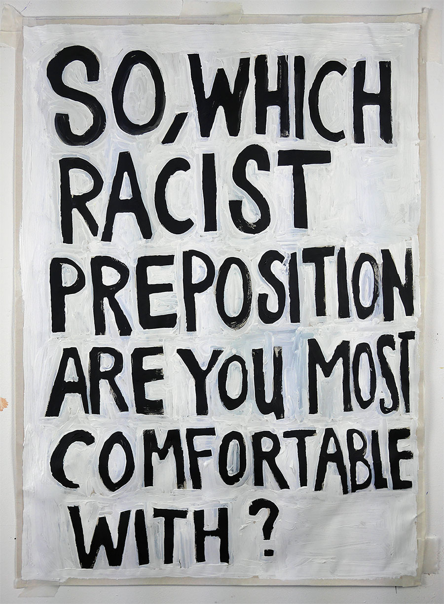 Racist preposition