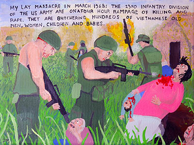 Bad Painting 109 by Jay Rechsteiner - the Ly May massacre, Vietnam