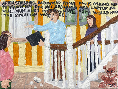 Bad Painting 264 by Jay Rechsteiner, domestic abuse, financial abuse, emotional abuse, sexual abuse