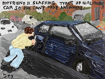 Bad Painting 264 by Jay Rechsteiner, domestic abuse, financial abuse, emotional abuse, sexual abuse