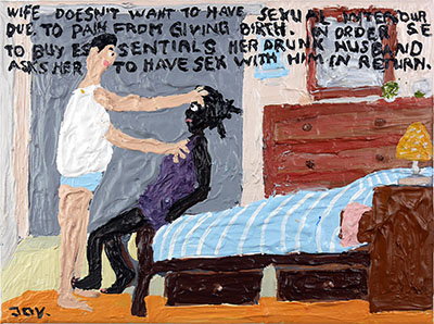 Bad Painting 264 by Jay Rechsteiner, domestic abuse, financial abuse, emotional abuse, sexual abuse