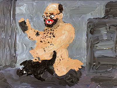 Bad Painting 335 by Jay Rechsteiner: Animal Crushing Video Lucas Russell VanWoert