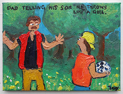 Bad Painting 408 by Jay Rechsteiner