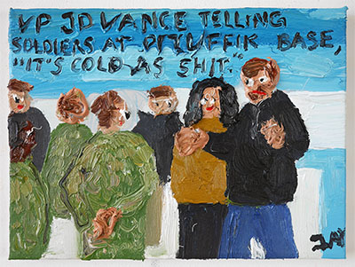 Bad Painting JD Vance in Greenland